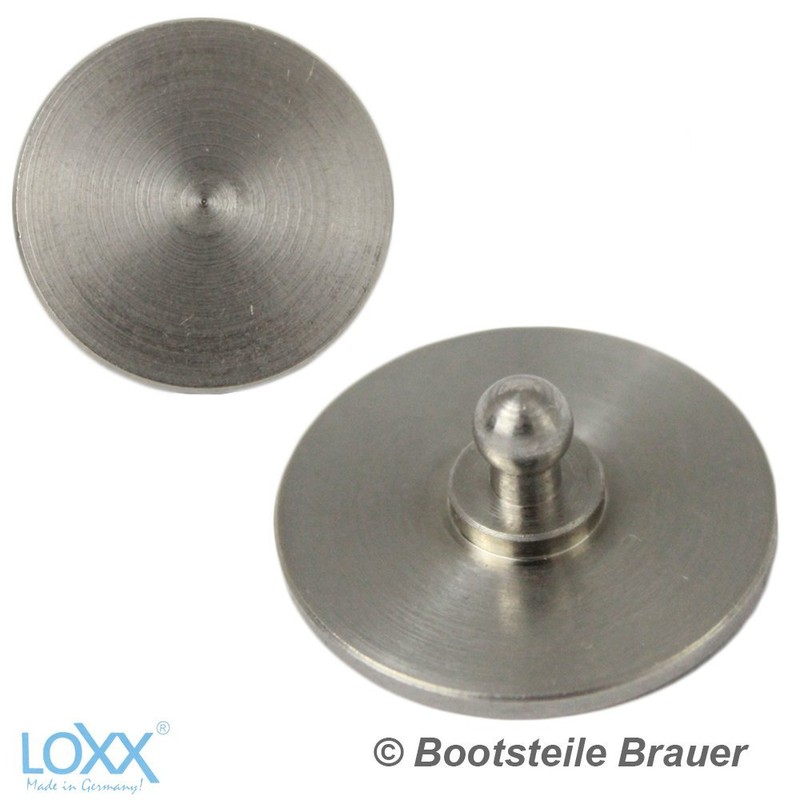 Bootsteile Brauer Loxx® Round Base Diameter 24 mm for Gluing