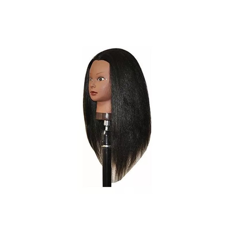HairZtar Maniqui Cabeza Cabello Natural Marrón # 2 45 Cm
