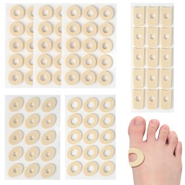 JEYORZY 6 Blätter Hühneraugen Druckschutzringe, Hühneraugenpflaster, Druckschutzpflaster, Schaum-Hornhautkissen, Hühneraugenringe Blasenpflaster Hühneraugen, Anti-Reibung