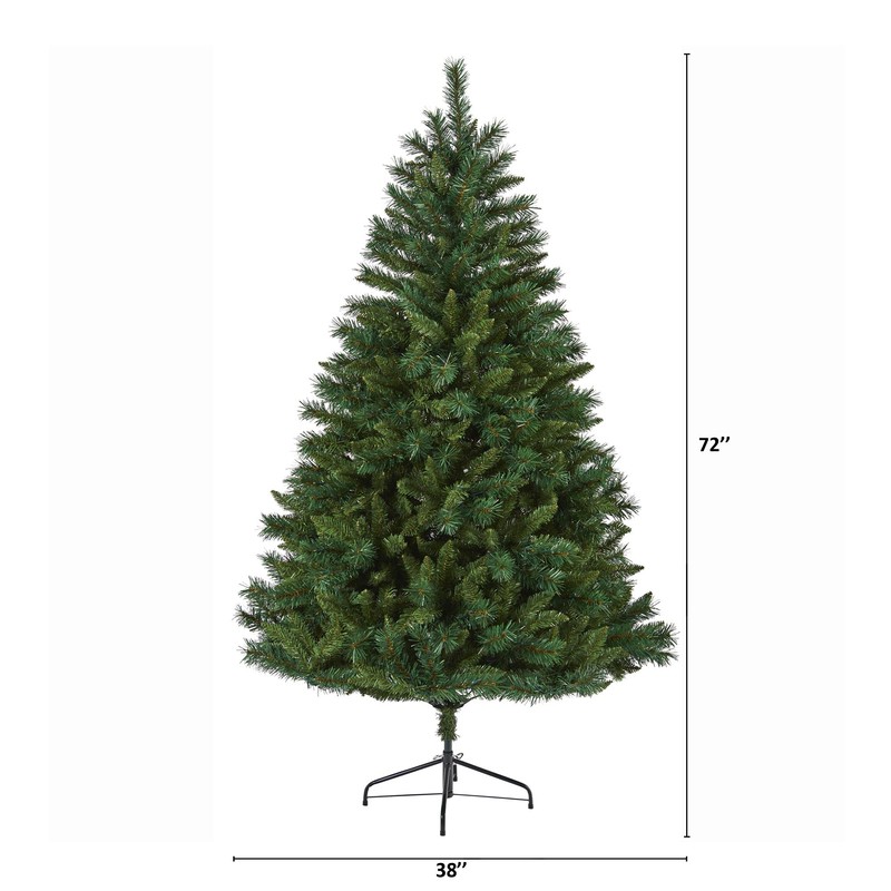 Nearly Natural 6ft. Rocky Mountain Mixed Pine Artificial Christmas Tree
