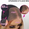 Highlight Human Hair Wig Pre Cut 6x4 Transparent hd Lace