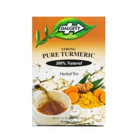 Dalgety Pure Turmeric Herbal Infusion Natural Tea, Delicious and Packed with Unique Health Benefits, Caffeine Free (6 Pack, 108, count)