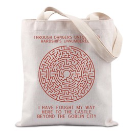 Through Dangers Untold Gift Labyrinth Lover Movie Inspired Gift Cult Movie Lover Gift Tote Bag (Through Dangers CA)
