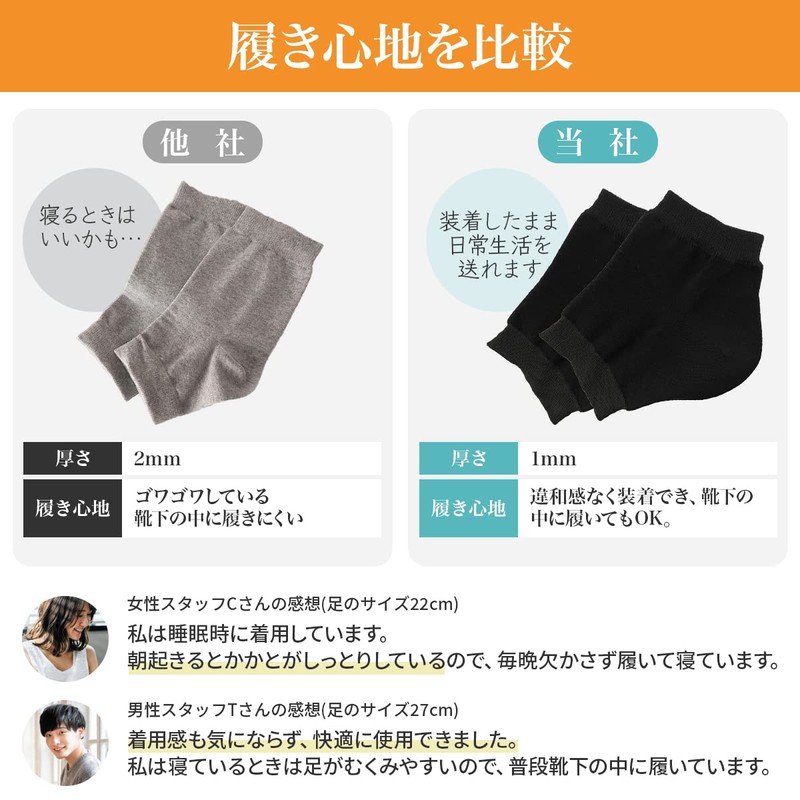 Try it first. NOA LINO 2 Pairs Heel Care Socks,
