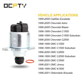 OCPTY 2H1067 idle speed control fit for 1999-2000 for Cadillac for Escalade | 1996-2007 for Chevrolet | 1996-2007 for GMC | 1996-2001 for Oldsmobile for Bravada 8171132090 17113209 AC142 AC147