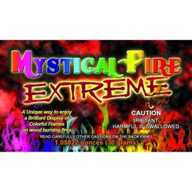 Mystical Fire Extreme Color Changing Flames for Wood Burning Fire Pits, Campfires (24 Packets)