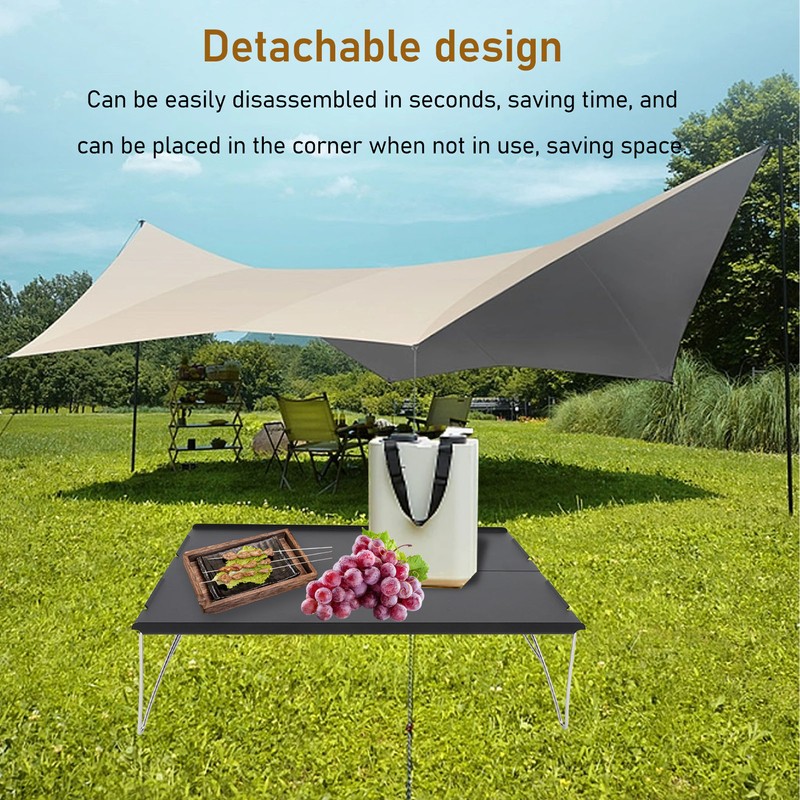 Folding Camping Table Aluminium Alloy Desktop Portable Outdoor Camping Table