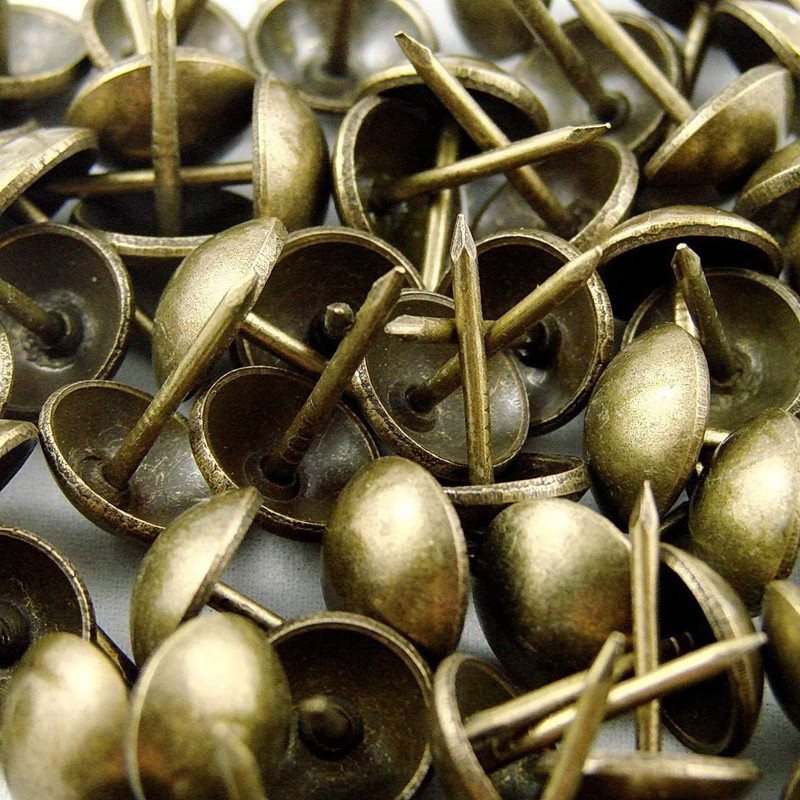 YOUOWO 120 Pcs Iron Pins Bronze Tone Board Drum Tacks