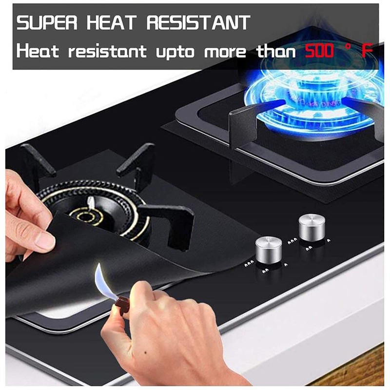 QUINTRA Stove Burner Cover, Double, Reusable, Non-Stick, Heat Resistant, Gas