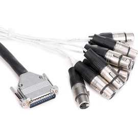 Proco DA88XF-1.5 - Analog DB25-XLRF Patch Snake, 1.5 Feet