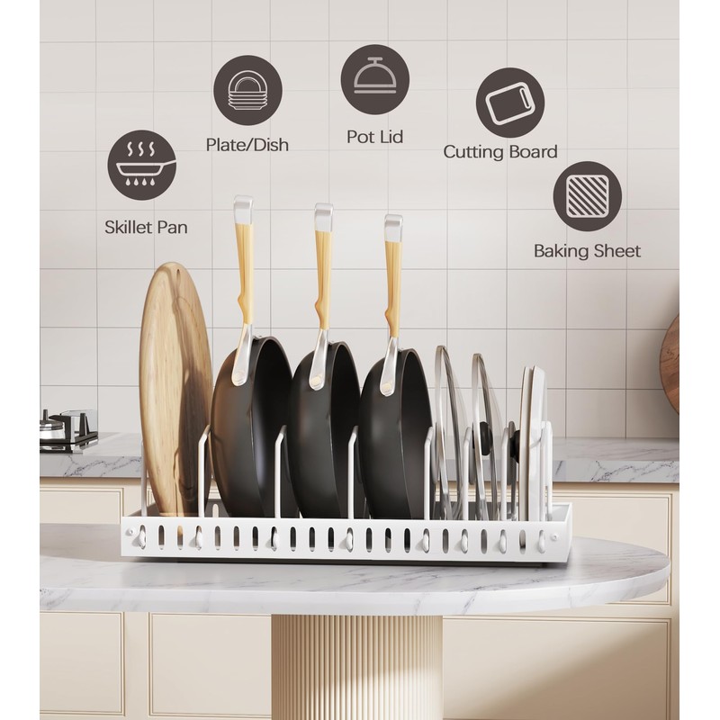 Lozovin Pull Out Pots and Pans Organizer Under Cabinet, Sliding