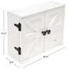 Excello Global Products Barndoor Spice Cabinet, White