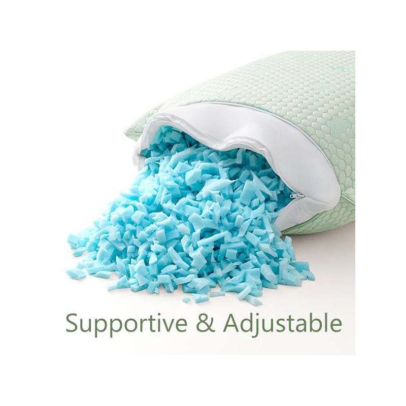ACCURATEX Cooling Memory Foam Pillows for Sleeping Queen Size Set