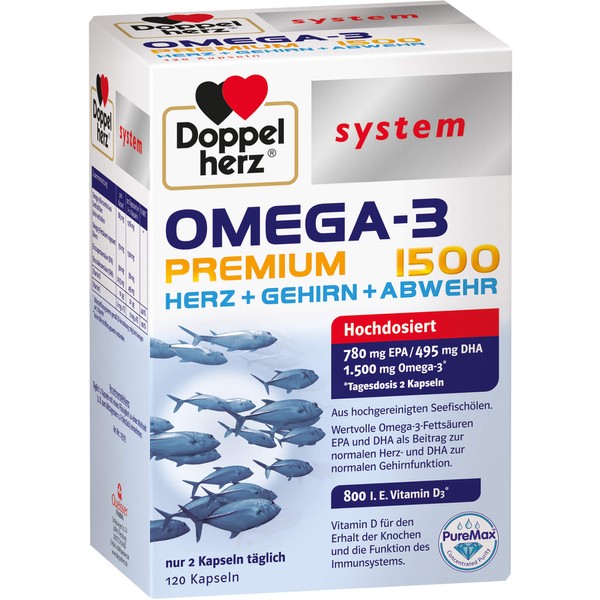Doppelherz Omega-3 Premium 1500 system, 120 St KAP