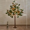Hairui Lighted Magnolia Tree 4FT 165 LED Fairy Lights, Faux