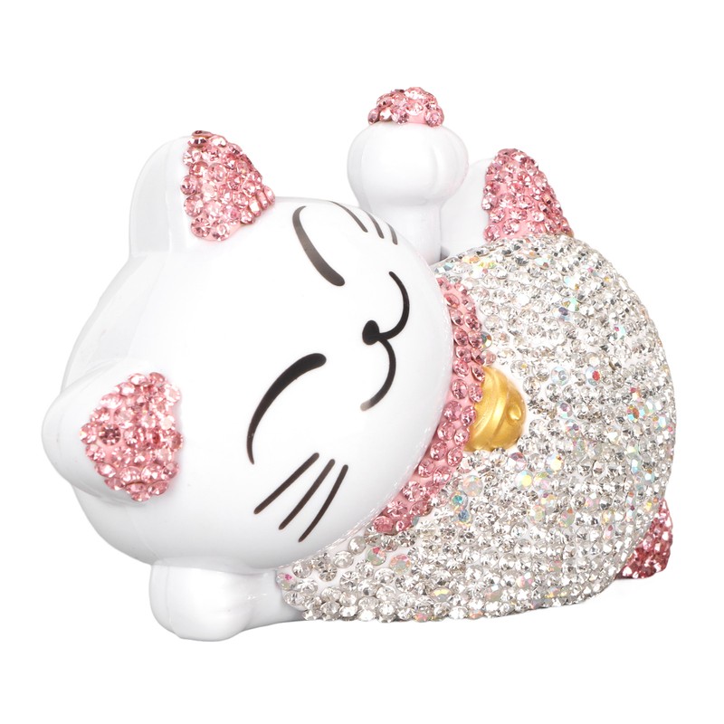 Lucky Cat Ornaments Solar Power Waving Arm Lucky Cat Statue