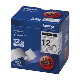 Brother TZe tape ramine-tote-pu (Clear/Black) 12 mm Pack of 5 TZe – V