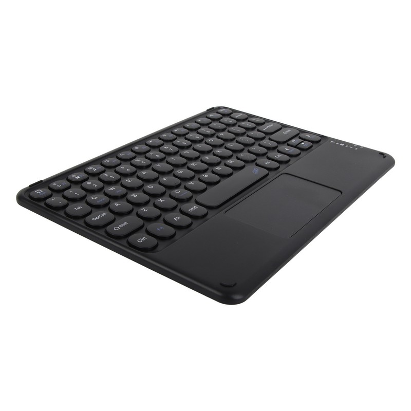 Wireless Keyboard 10in Round Keycap Touchpad Function Portable Widening Enlarging