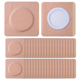 40pcs Castor Oil Pack Wrap for Belly Button, Self-Adhesive Disposable Castor Oil Belly Button Wrap Pads Spunlace Cloth Highly Absorbent Organic Cover Compress Patches No Wash (Oil Not Included)