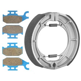 Youxmoto Front Rear Brake Shoes for Suzuki King Quad 400 2008 2009 2010 2011 2012-2020, Drum Brake Shoes Pads