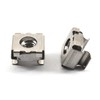 40Pcs M5 Cage Nuts Carbon Steel Nickel Plated Network Cabinet