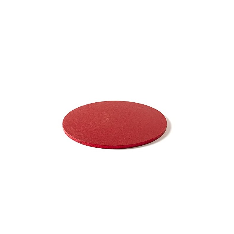 Decora Round Cakeboard, 25 x 1.2 cm, Cellulose Red, 30