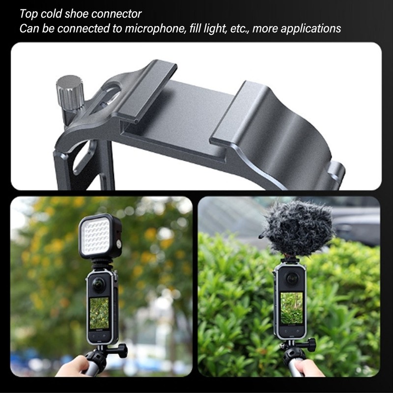 Action Camera Protective Frame Aluminum Alloy Multiple Expansion with Top
