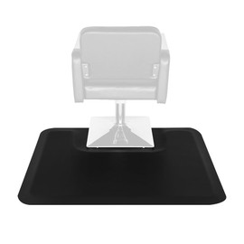 Knocbel 3ft x 4ft Standing Mat for Hair Stylist, Salon & Barber Shop Chair Anti-Fatigue Floor Mat, 1/2" Thick, Comfortable and Durable, Rectangular (Black)