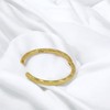 24K Gold Plated On 925 Sterling Silver Facet Hoop Earrings