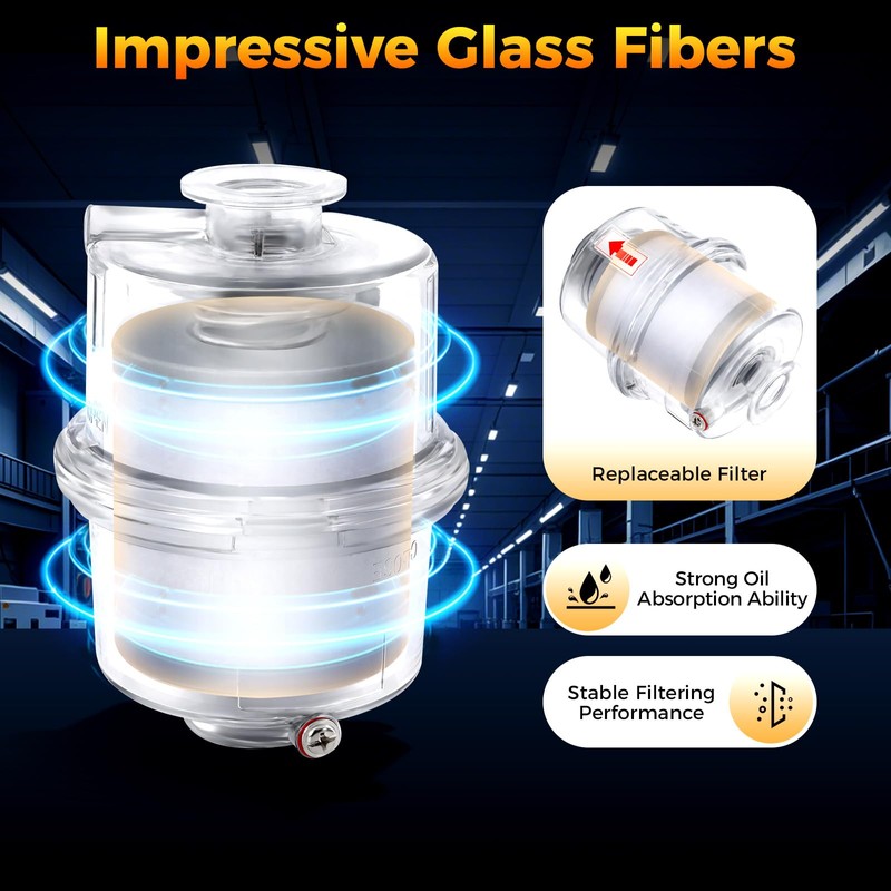 KF25 Oil Mist Filter, Vacuum Pump Exhaust Oil Mist Filter