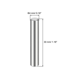 TA-VIGOR 10Pcs 4mm x 30mm Dowel Pins, 304 Stainless Steel Shelf Support Cylindrical Pin Pegs Shelf Support Pegs Fasten Elements for Furniture, Cabinets, and Mechanical Applications