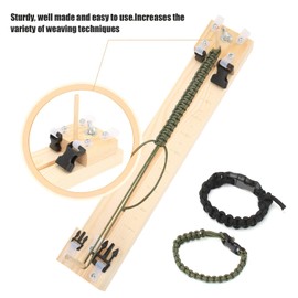 Jwthee Paracord Bracelet Set Paracord Jig Adjustable Length Bracelet Maker Wooden Frame Jewelry Accessories