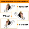LBG Products 6 Pack Rubber Cushion Pipe Clamps, 5/8" OD,