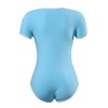 Cotton Button Crotch Bodysuits Adult Romper Onesie Basics, Azul (Skyblue),