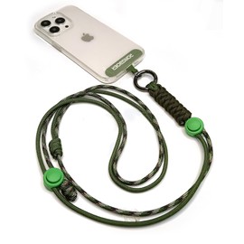 RONGBOER Cell Phone Lanyards For Around The Neck, Wrist Lanyard For Keys,Lanyards For Id Badges,Adjustable Cell Phone Lanyard Crossbody,Neck Phone Holder,Camera Wrist Strap (Jungle Green)
