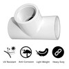 PVC Tee Pipe Fitting Sch 40-3/4 Inch FNPT x 3/4
