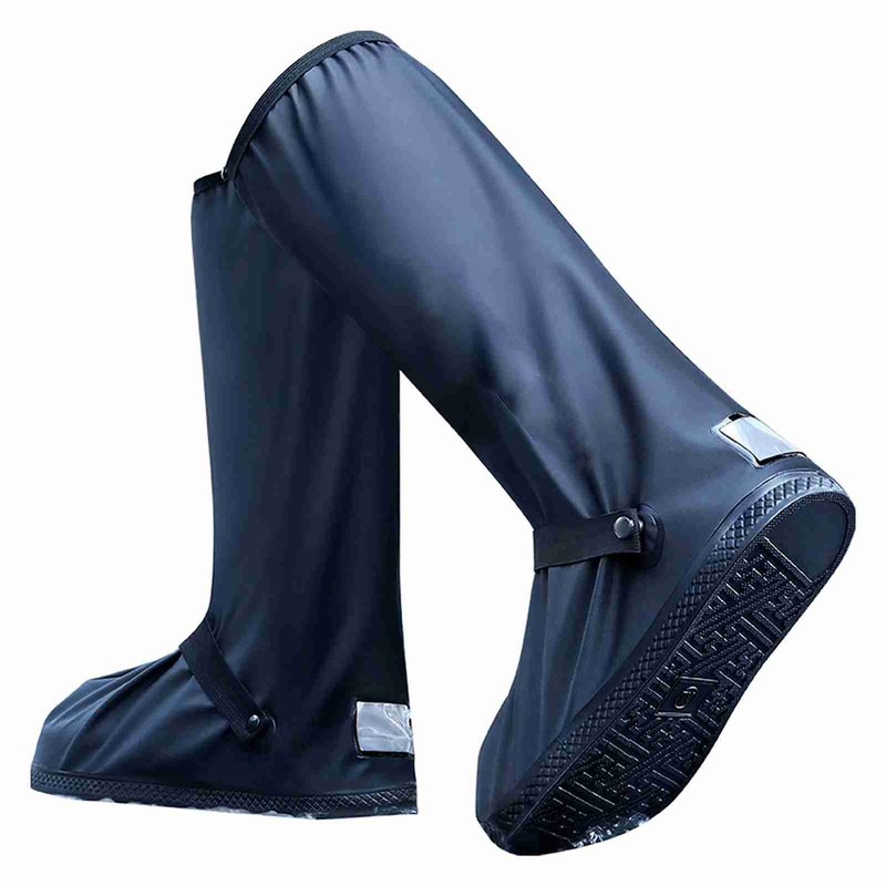 High Tube PVC Waterproof Shoe Covers Reusable Rain Boot Shoe