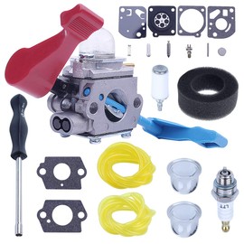 C1U-W12A Carburetor for Poulan FL1500 FL1500LE 952711486 Craftsman with Adjusting Tool Air Fuel Filter Line Tune Up Kit Gas Leaf Blower 530071629 C1U-W12B