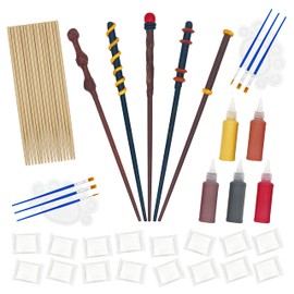 Maikoi Magic Wizard Wand Making Kit DIY Craft Set for Kids Adult Birthday Party Gift Make Your Own 16 Wands (45-Piece)