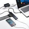 Sanwa Supply USB Hub, 7 Ports, Quick Charging Port (2.1A