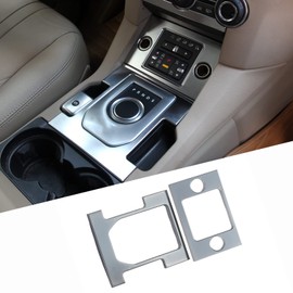 BEINSTOCK for Discovery 4 LR4 2010-2016 ABS Matte Silver Center Console Gear Shift Frame Cover Trim Cover Trim Accessories
