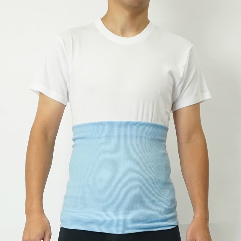 Gunze H1000 Love Stomach Wrap (Haramaki), Cotton Rich, Ribbed, Unisex,