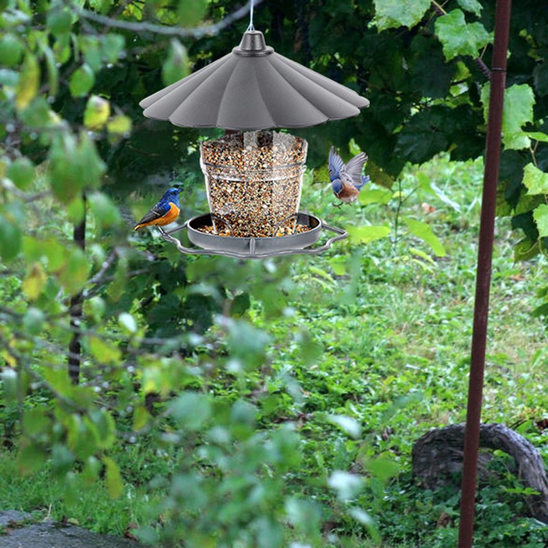 Wild Bird Feeder Foldable Panorama Gazebo Bird Feeder Portable Outdoor