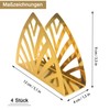 Napkin Holder, 4 Pieces, Simplicity Stainless Steel Triangle, Napkin Holder,