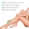 Metene 2 Pack Shower Brush with Soft and Stiff Bristles,