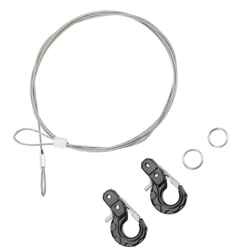 2pcs RC Metal Trailer Hook Aluminum Alloy Steel Rope Lightweight