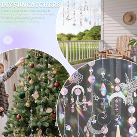 Suncatcher Kit Smooth and Delicate Suncatcher Craft Supplies Easy to Handle Easy to Set Up Suncatcher Colourful and Complete Kit Suitable for Decorating Rooms 7(Style 1)
