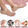 Wonder Care 3 Paar Fersenkissen aus Silikon, atmungsaktiv gegen Fersensporn,