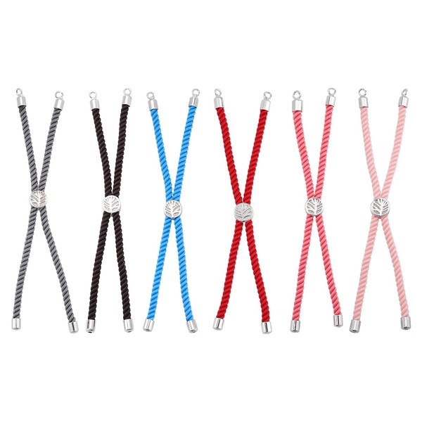 PandaHall 6 Strands Adjustable Nylon Sliding Bracelet Making (21cm) Cord