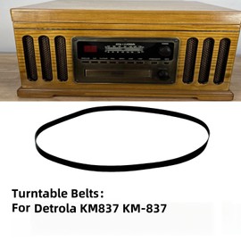 Turntable Belts Replacement for Detrola KM837 KM-837 Record Player Belt
